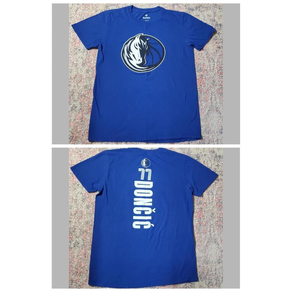 Fanatics  Dallas Mavericks Luka Doncic Blue Cotton 2 Sided